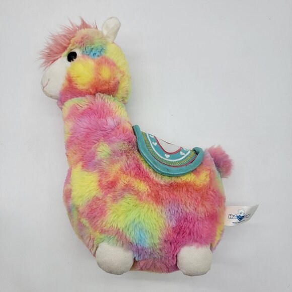 HugFun‎ Chunky Pink Llama Alpaca Heart Saddle Blankets 13'' Plush Stuffed - Picture 1 of 5